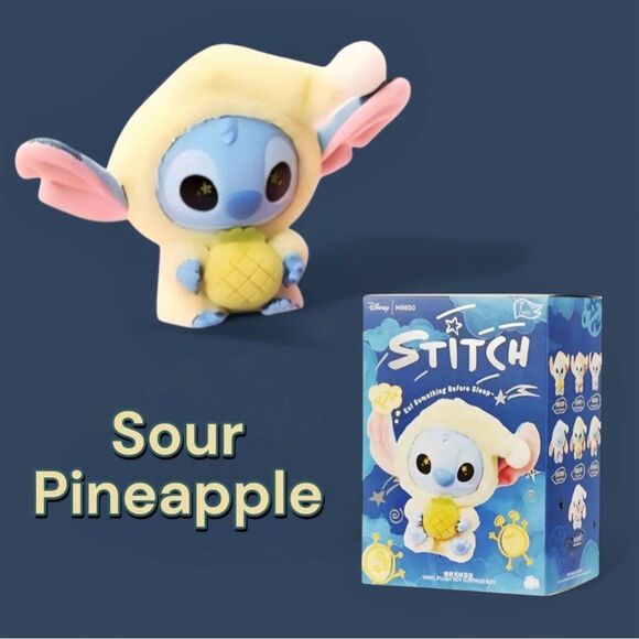 MINISO Disney Stitch Eat Something Before Sleep Plush Pendant - Sour Pineapple - Picture 16 of 16
